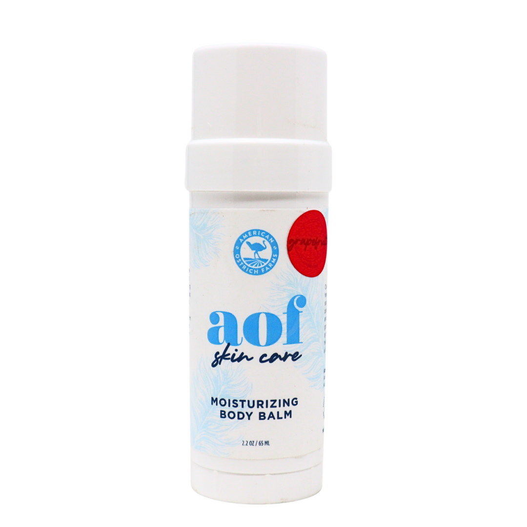 grapefruit ostrich oil body balm bottle