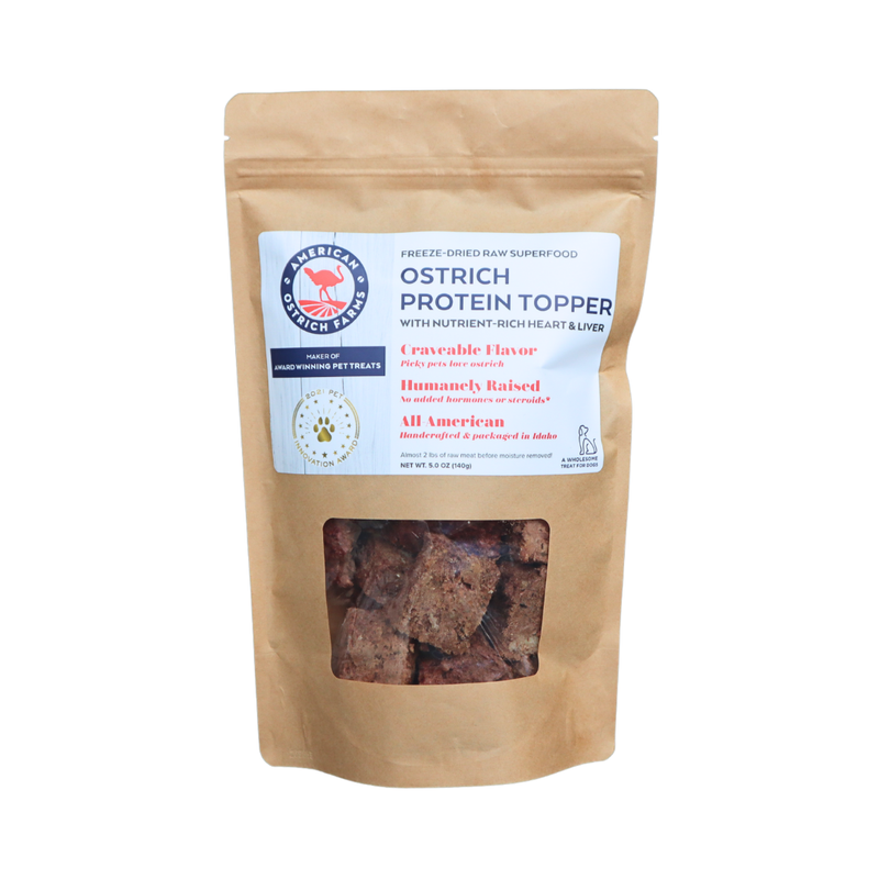 ostrich protein topper