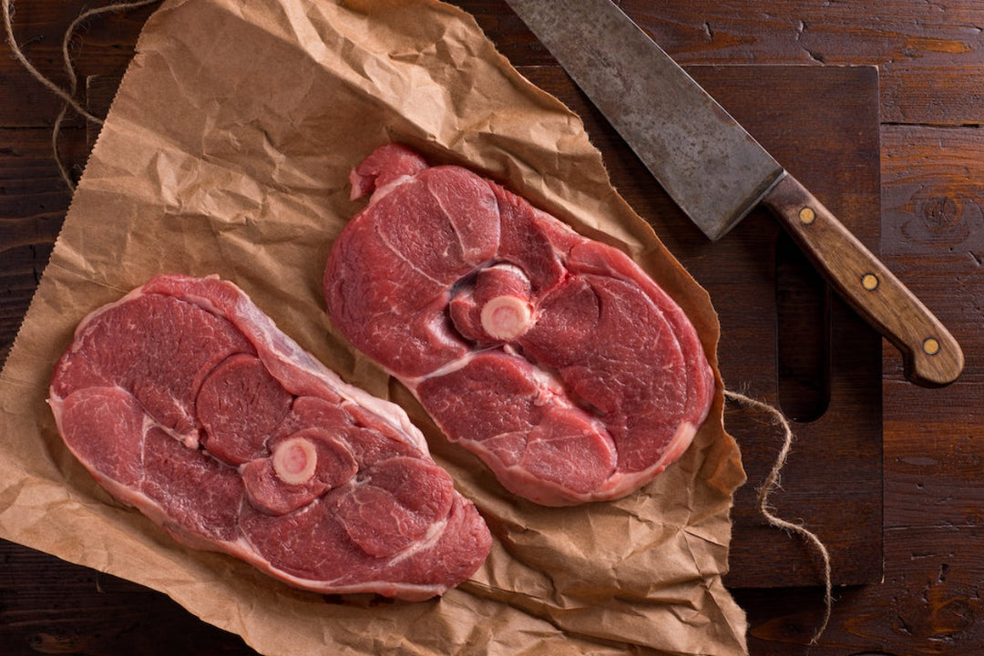 raw lamb leg steaks
