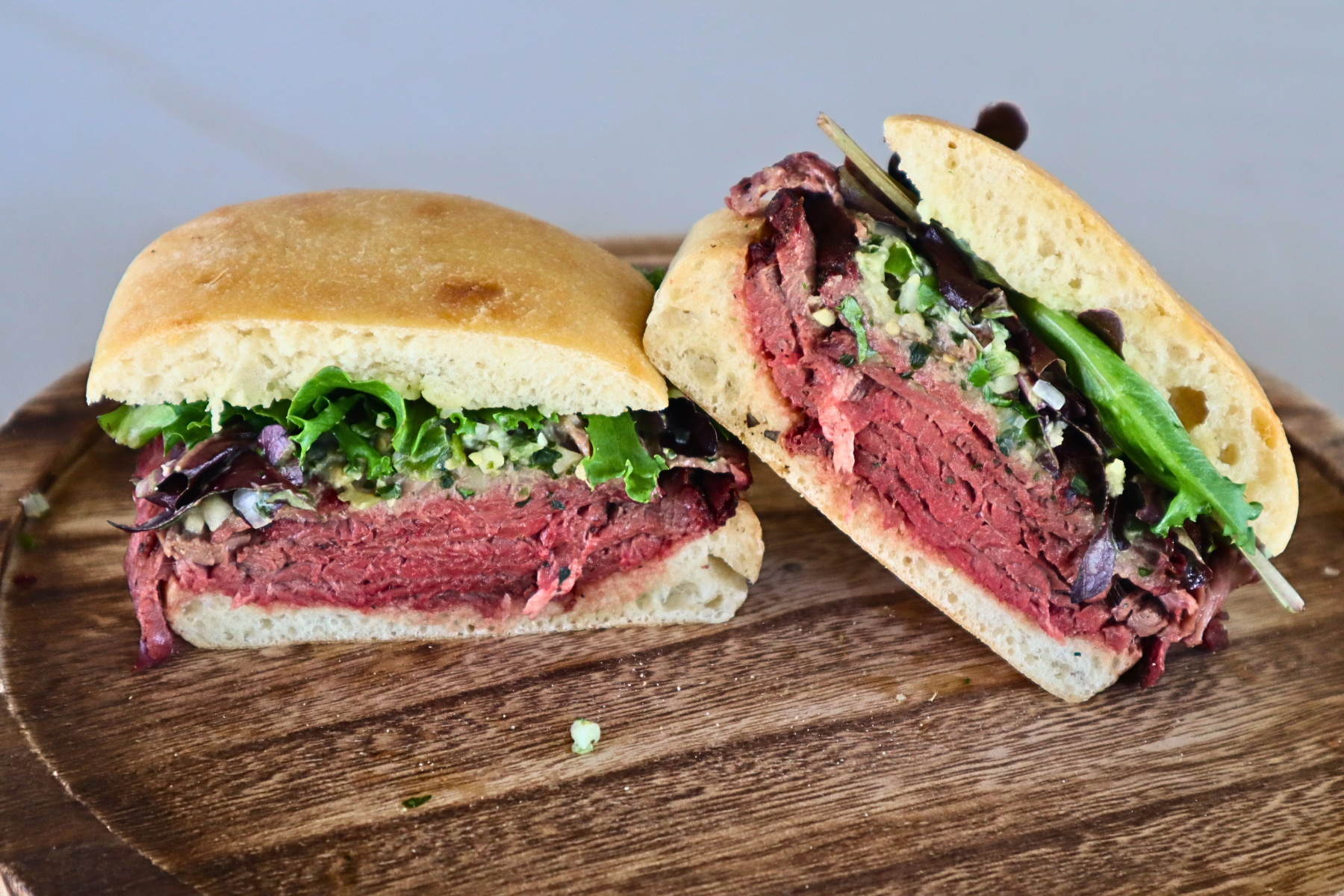 Ostrich Steak Sandwich