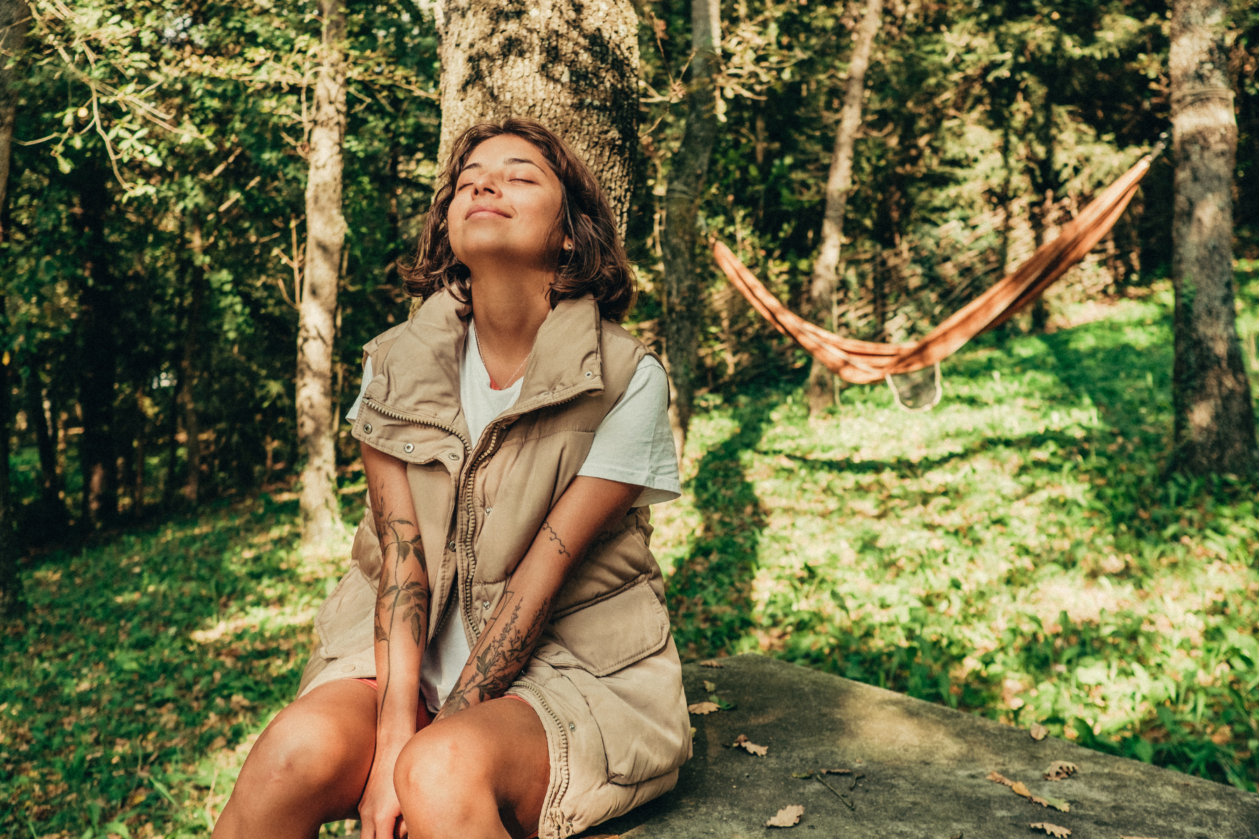 woman in nature