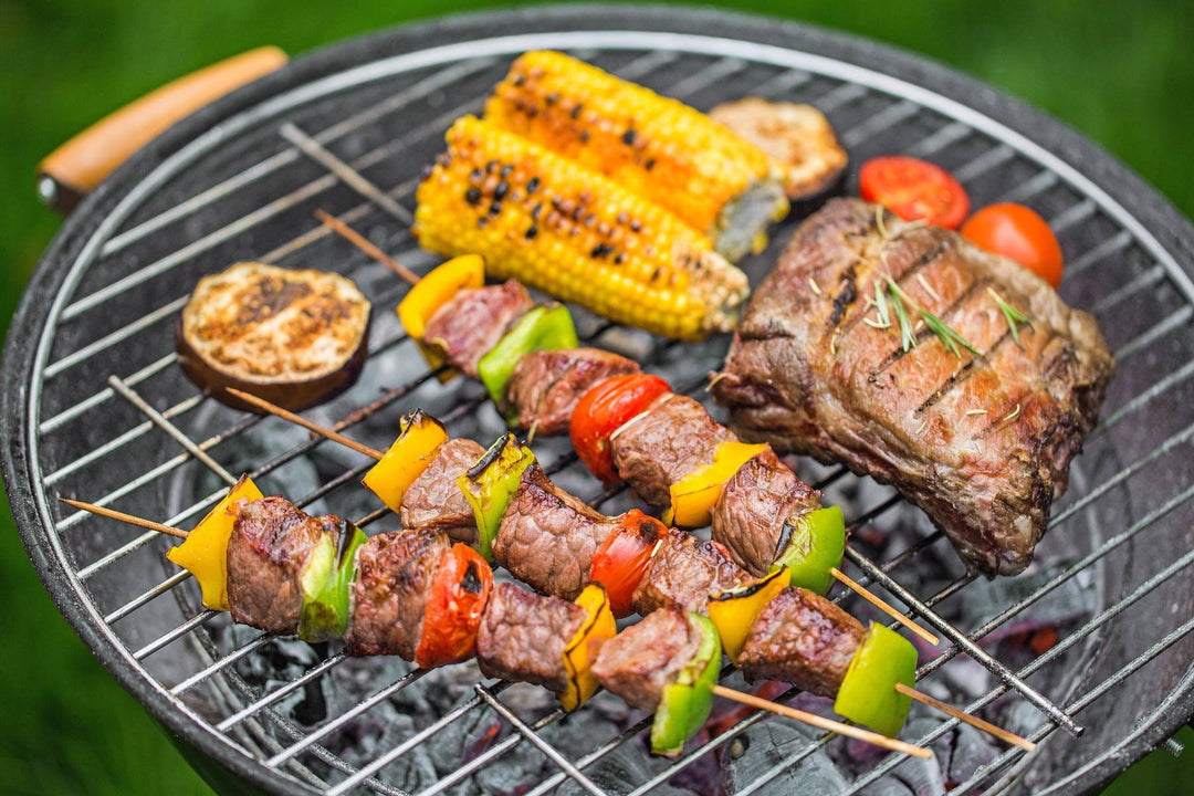 ostrich meat on grill