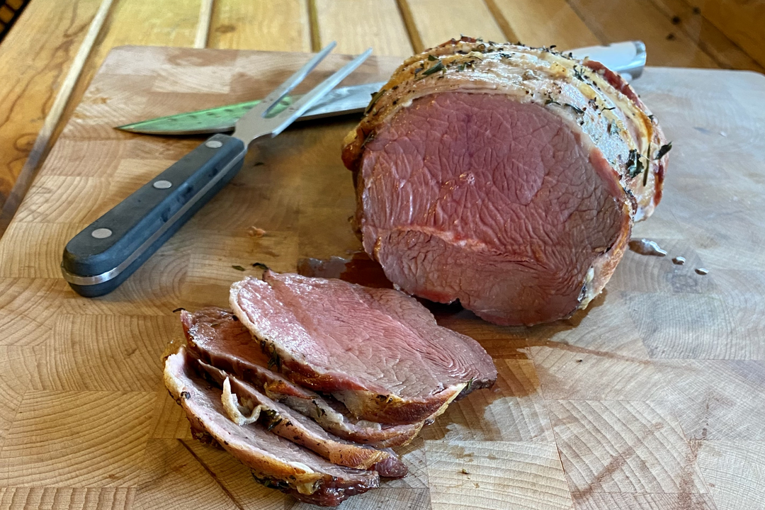 Bacon wrapped roast filet