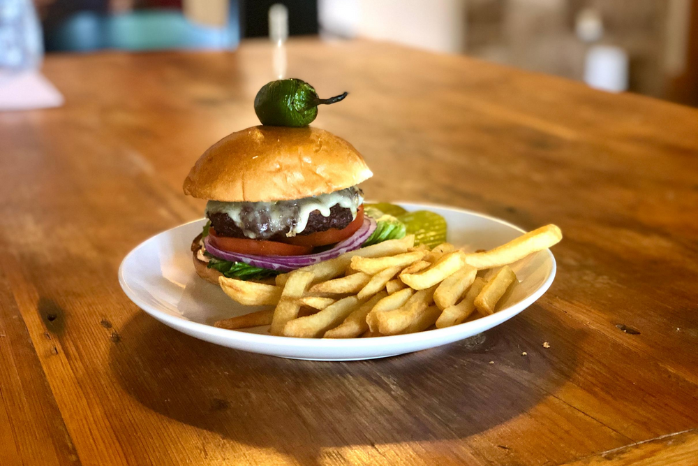 Spicy Ostrich Burger