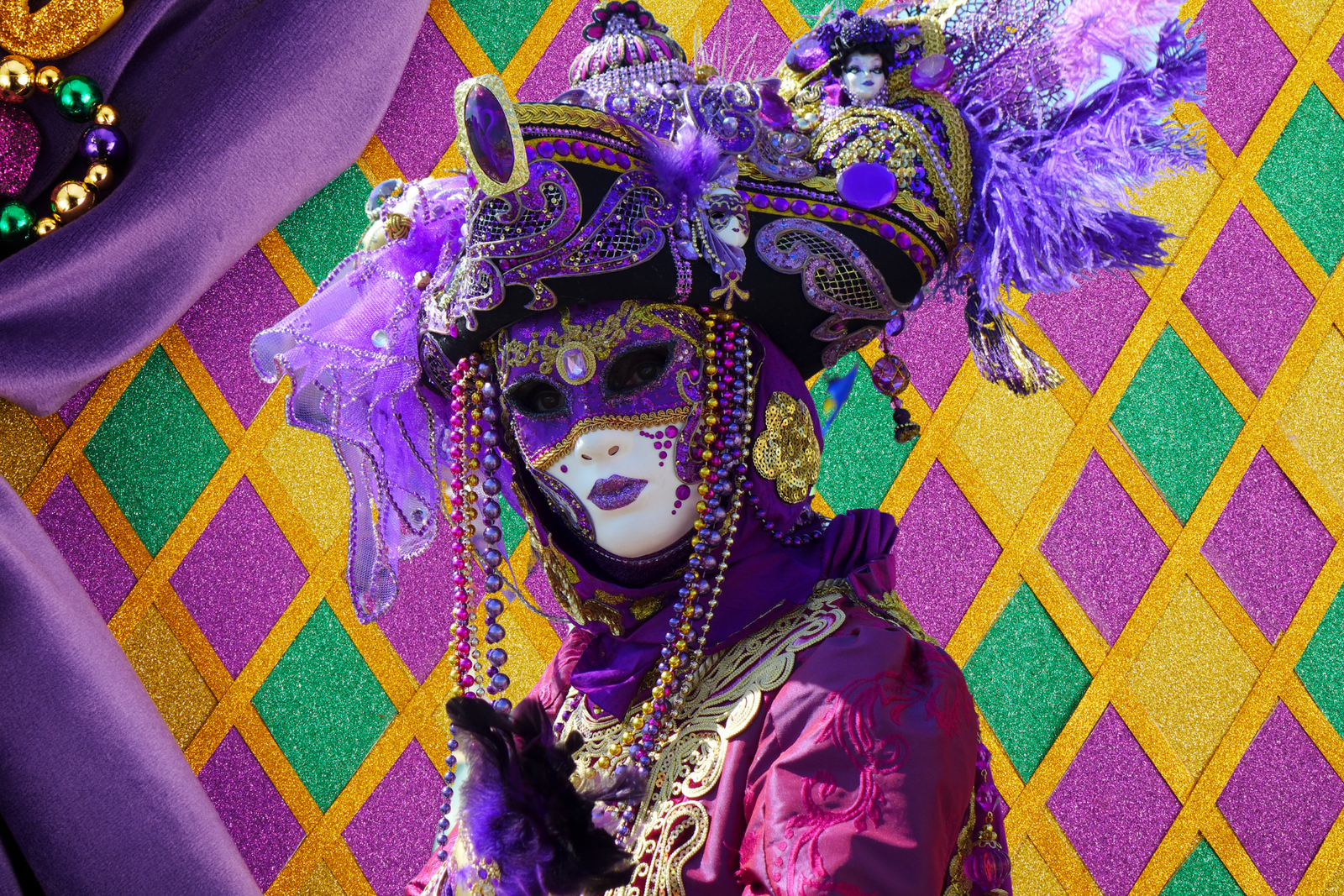 Ostrich clearance feather mask