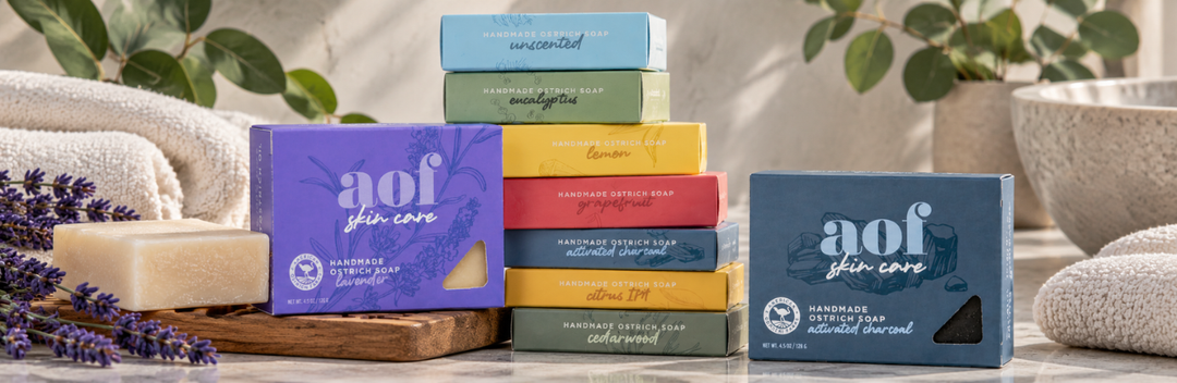 HOW AOF ARTISAN OSTRICH OIL SOAP IS MADE ON THE FARM