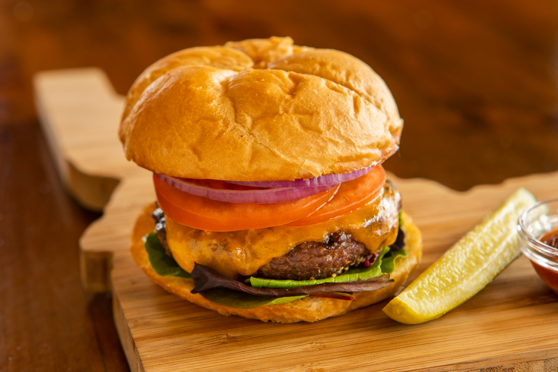 Classic Grilled Ostrich Burger