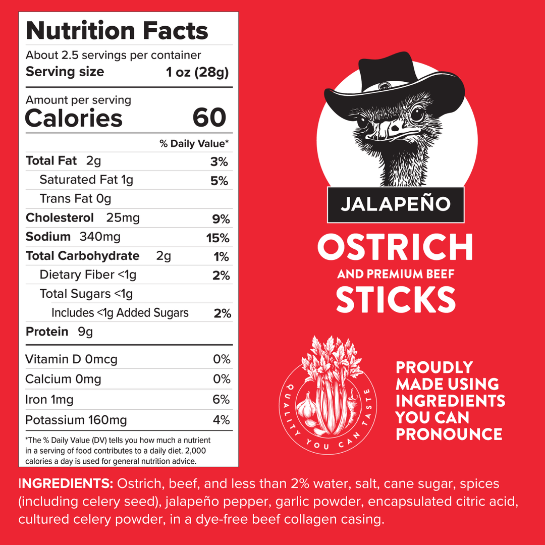 Ostrich & Beef Snack Stick Bites