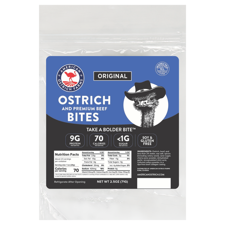 Ostrich & Beef Snack Stick Bites