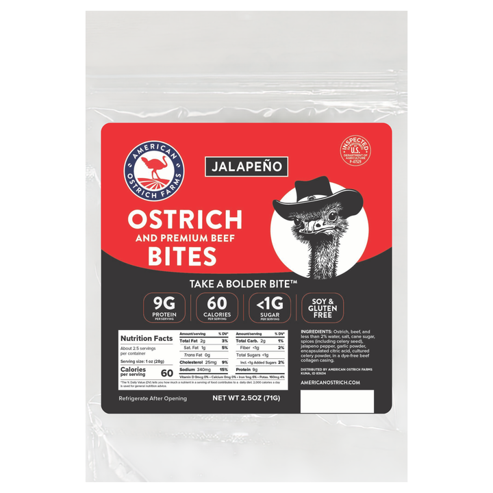 Ostrich & Beef Snack Stick Bites