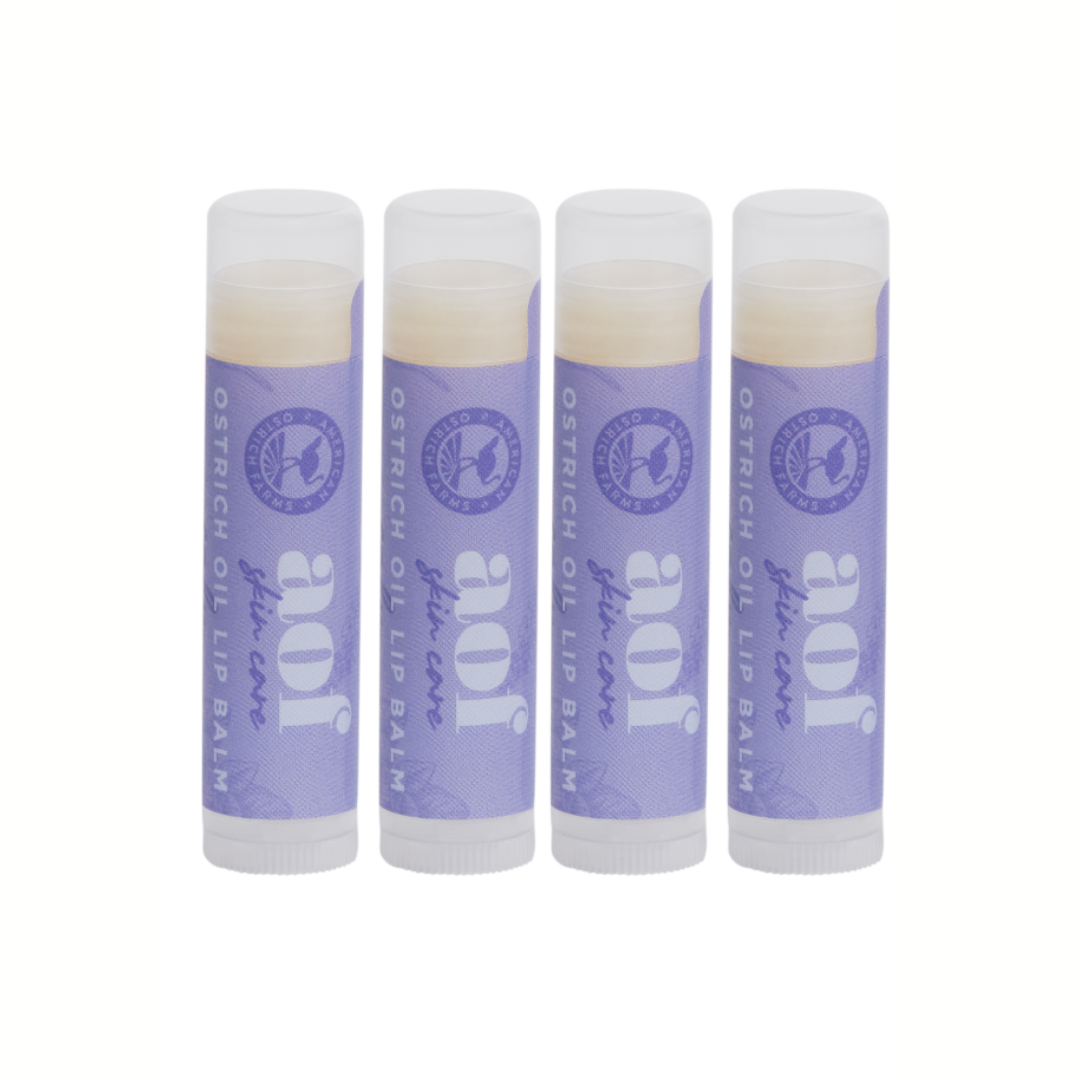 4 calm ostrich oil lip balms