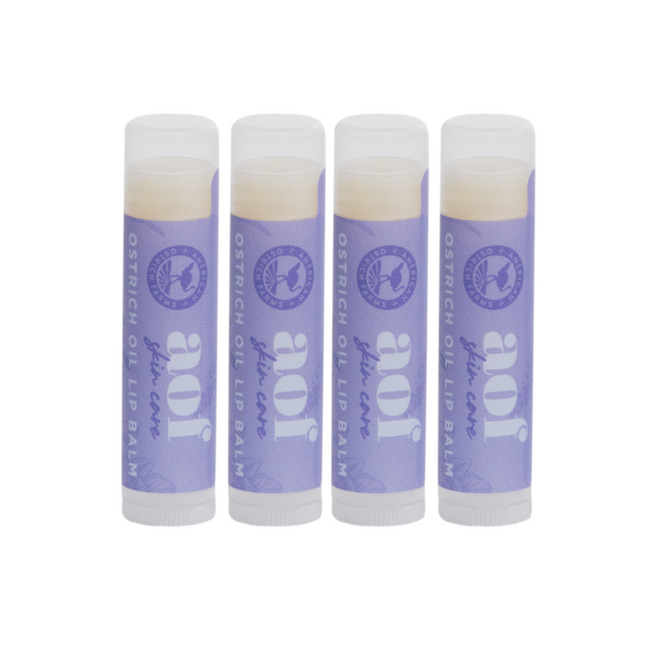 4 calm ostrich oil lip balms