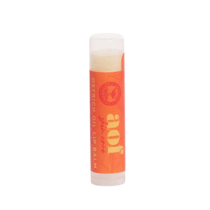 orange ostrich oil lip balm