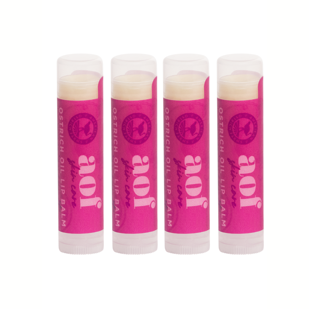 4 passionfruit ostrich oil lip balms