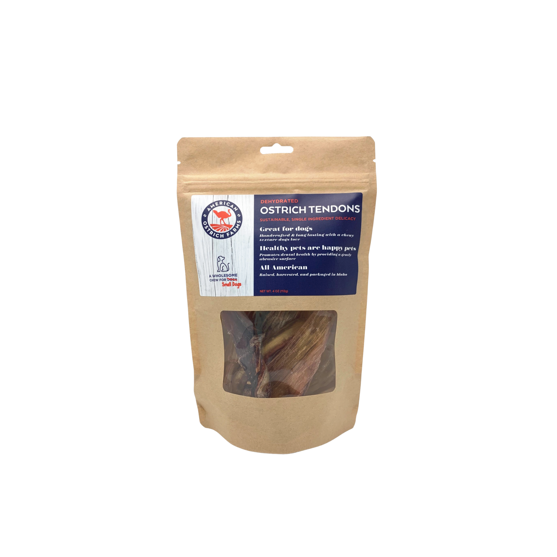 Ostrich Tendon Dog Chews