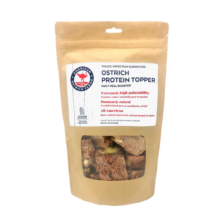 freeze-dried ostrich protein topper